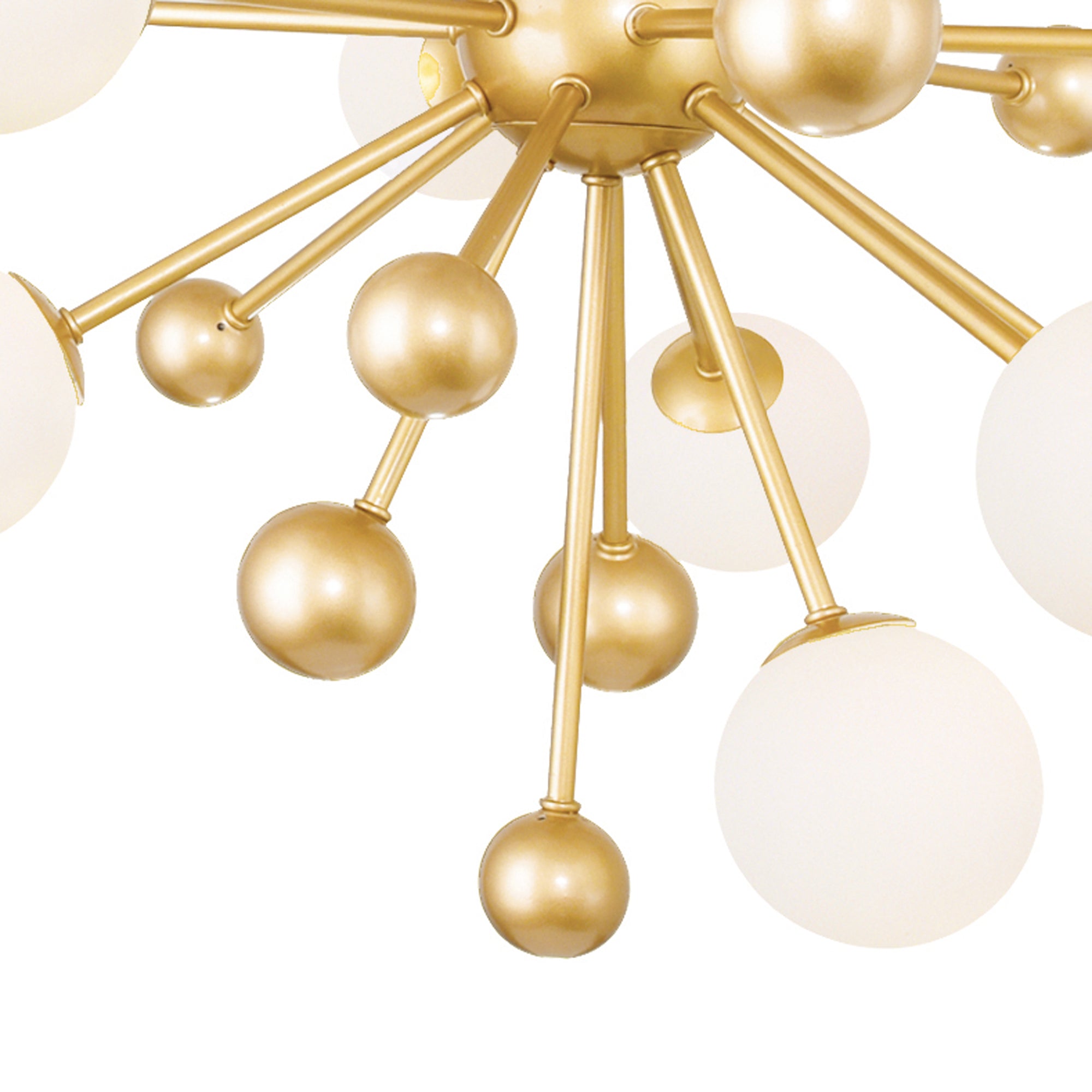 Element Chandeliers 8 Light Sun Gold