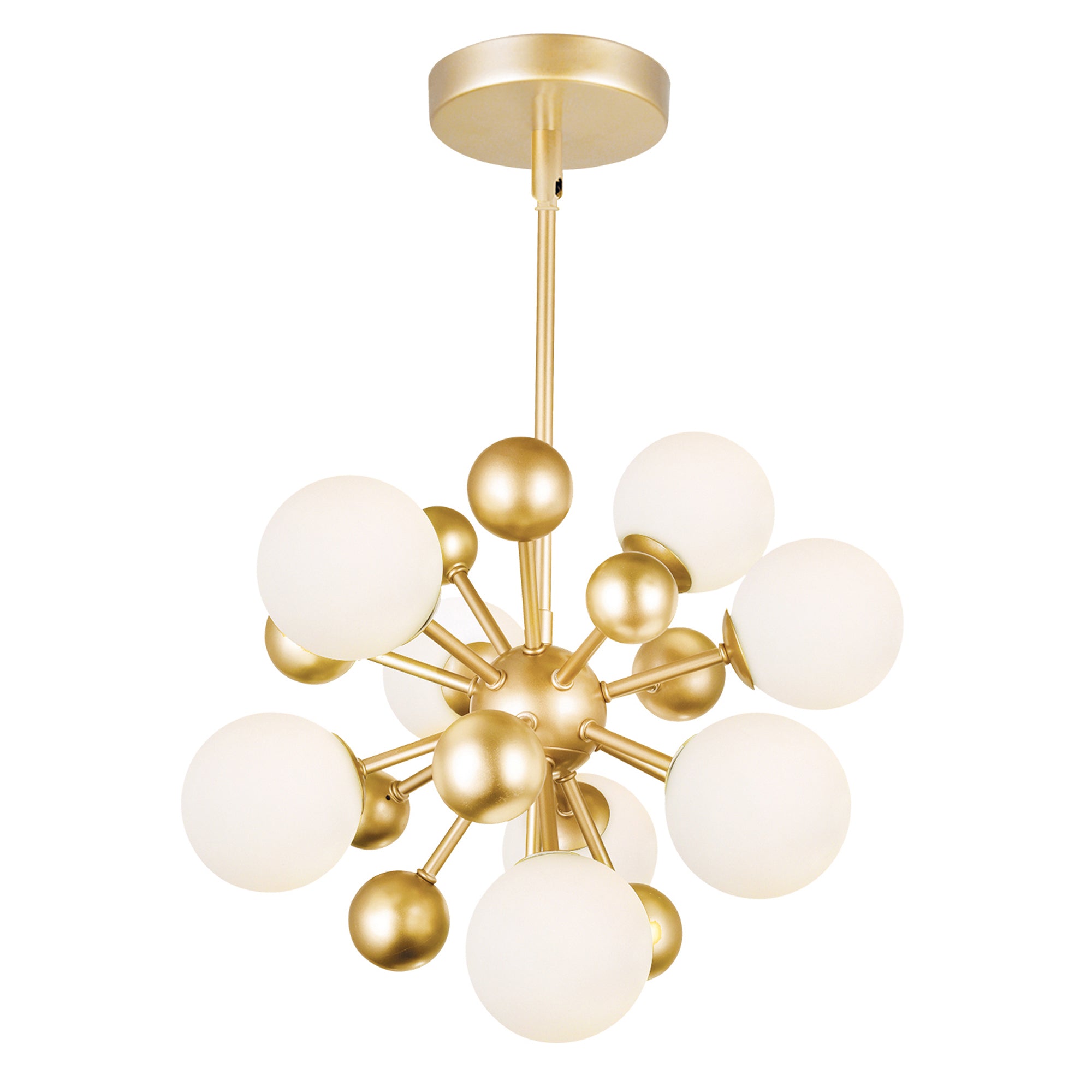 Element Chandeliers 8 Light Sun Gold