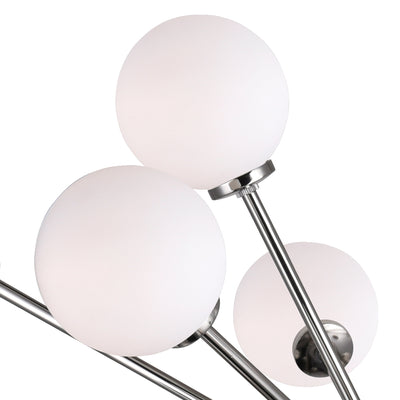 Element 11 Light Nickel Chandelier with Polished Nickel Finish