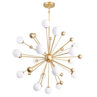 Element Chandeliers 17 Light Sun Gold Finish