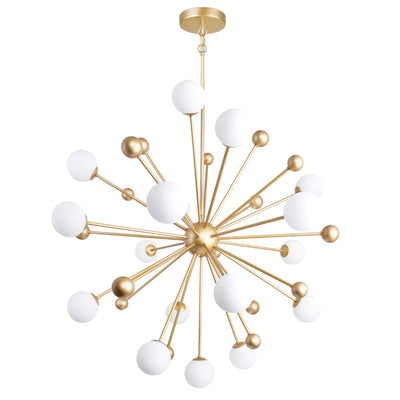 Element Chandeliers 17 Light Sun Gold Finish