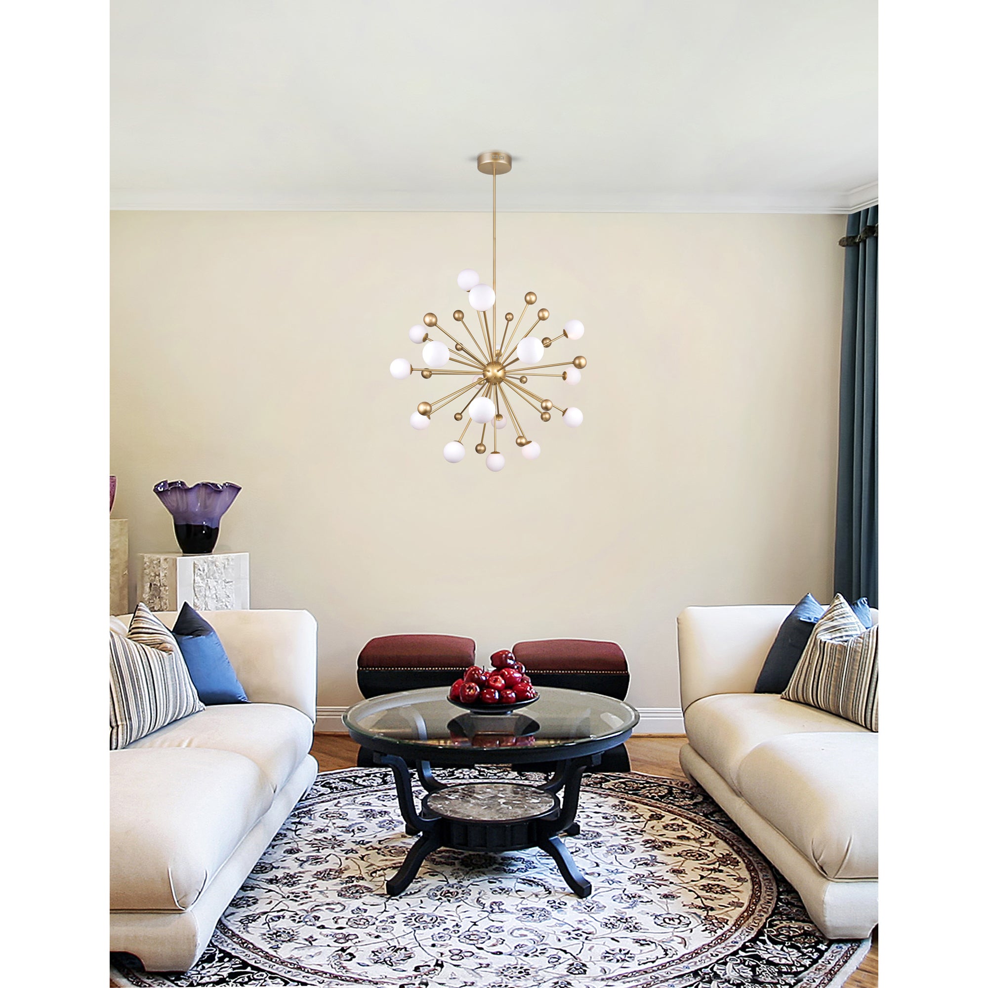 Element Chandeliers 17 Light Sun Gold Finish