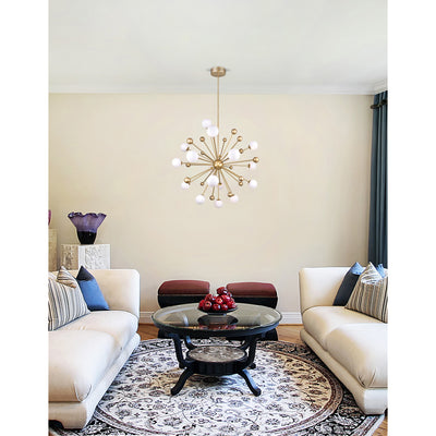 Element Chandeliers 17 Light Sun Gold Finish