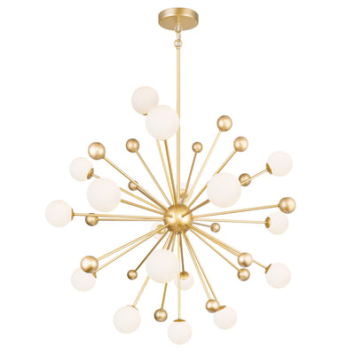 Element Chandeliers 17 Light Sun Gold Finish
