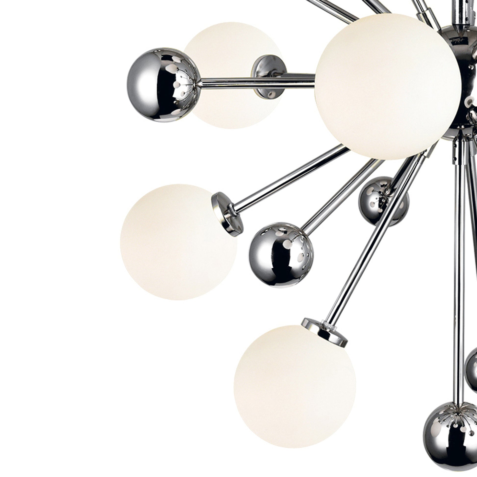 Element 17 Light Nickel Chandelier with Polished Nickel Finish