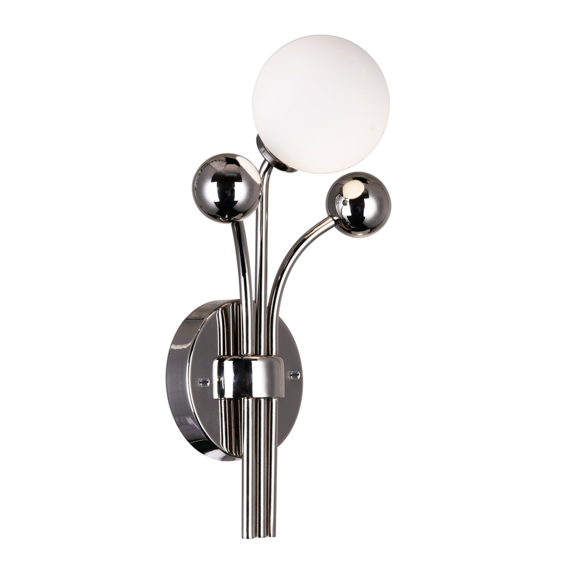 Element 1 Light Nickel Wall Light with Polished Nickel Finish