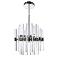 Miroir 6 Light Nickel Mini Pendant with Polished Finish
