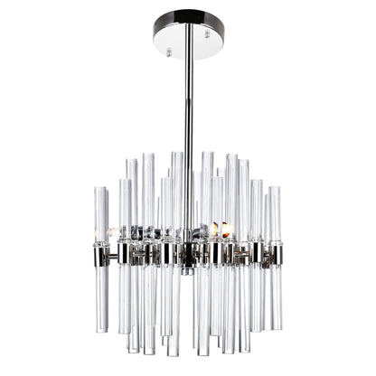 Miroir 6 Light Nickel Mini Pendant with Polished Finish