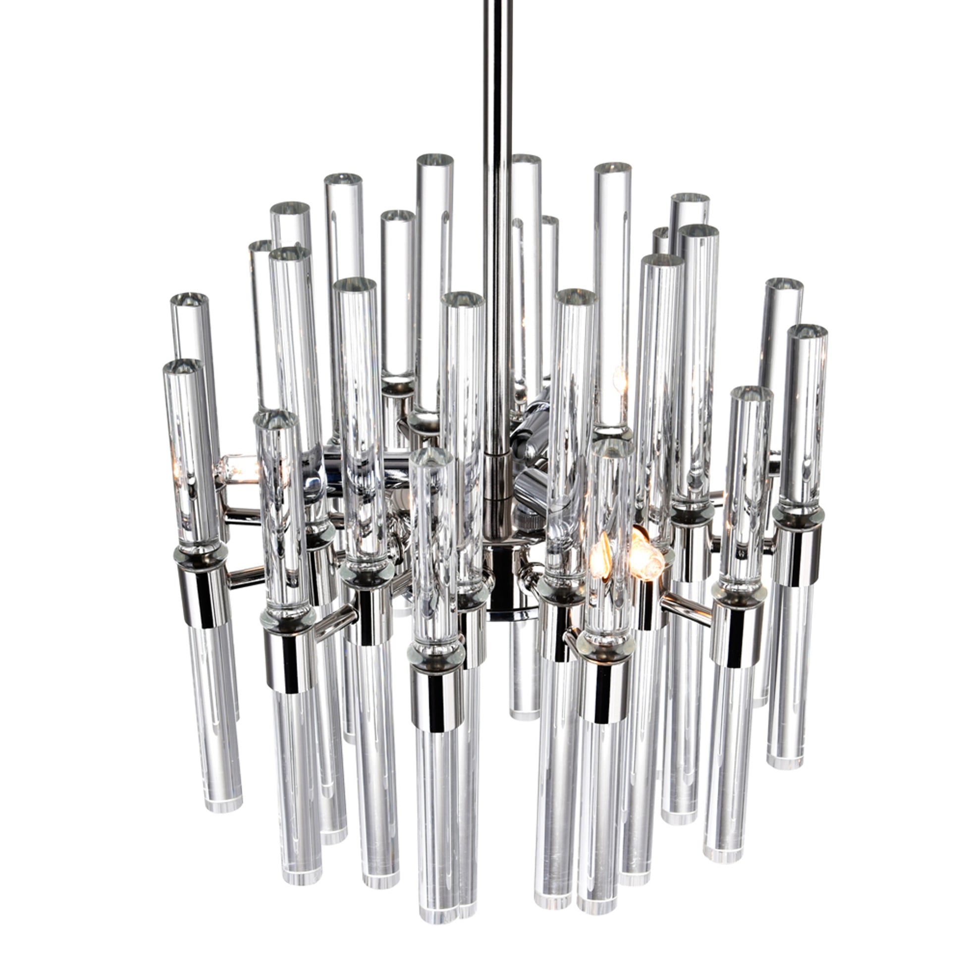 Miroir 6 Light Nickel Mini Pendant with Polished Finish