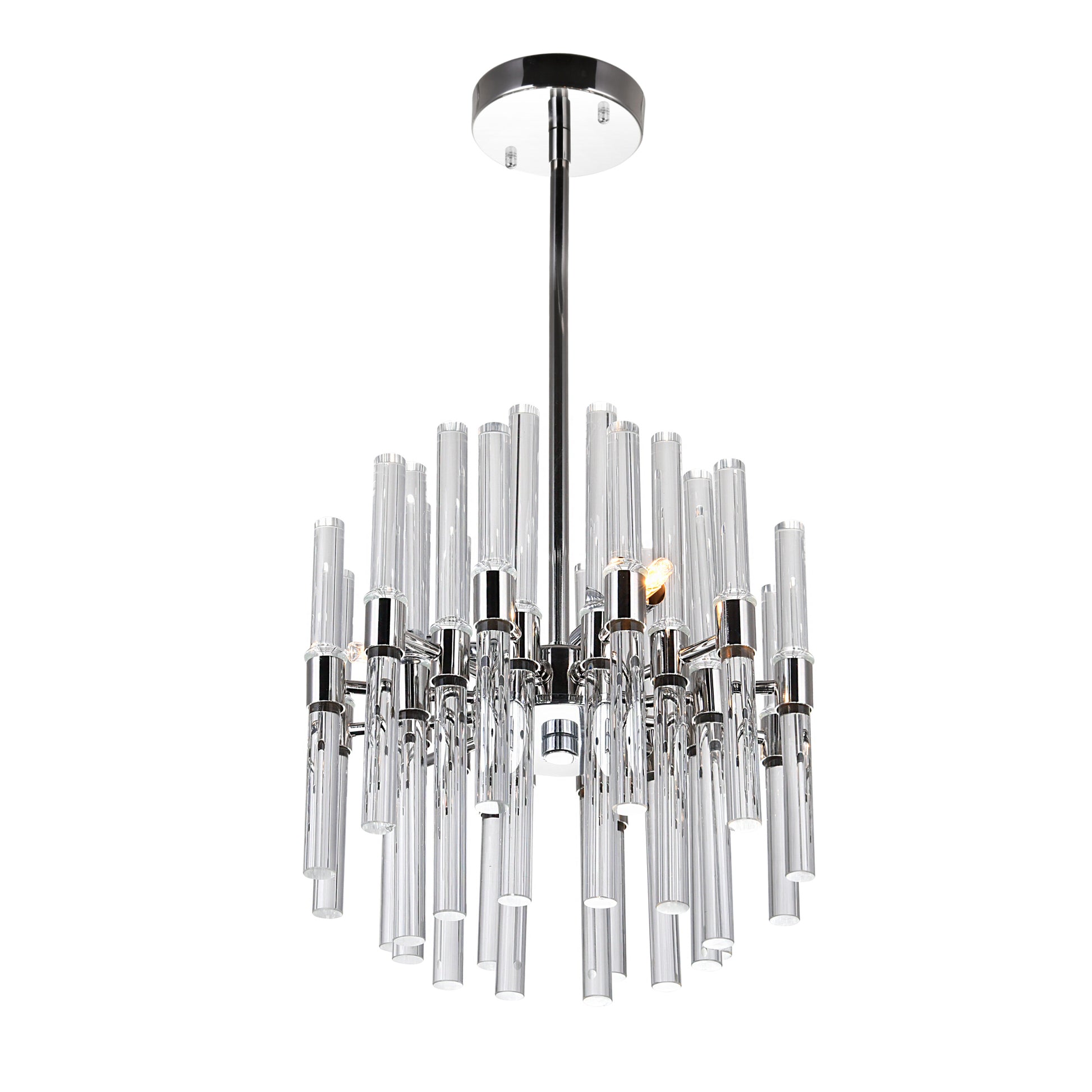 Miroir 6 Light Nickel Mini Pendant with Polished Finish