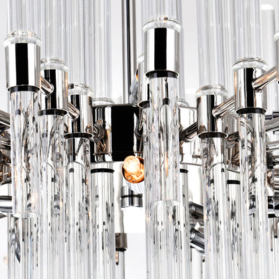 Miroir 10 Light Nickel Chandelier with Polished Finish