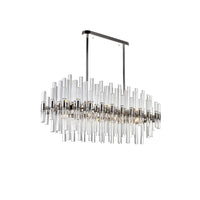Miroir 16 Light Nickel Chandelier with Polished Finish