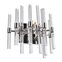 Miroir 2 Light Nickel Wall Light with Polished Finish