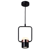 Moxie 1 Light LED Mini Pendant in Black Finish