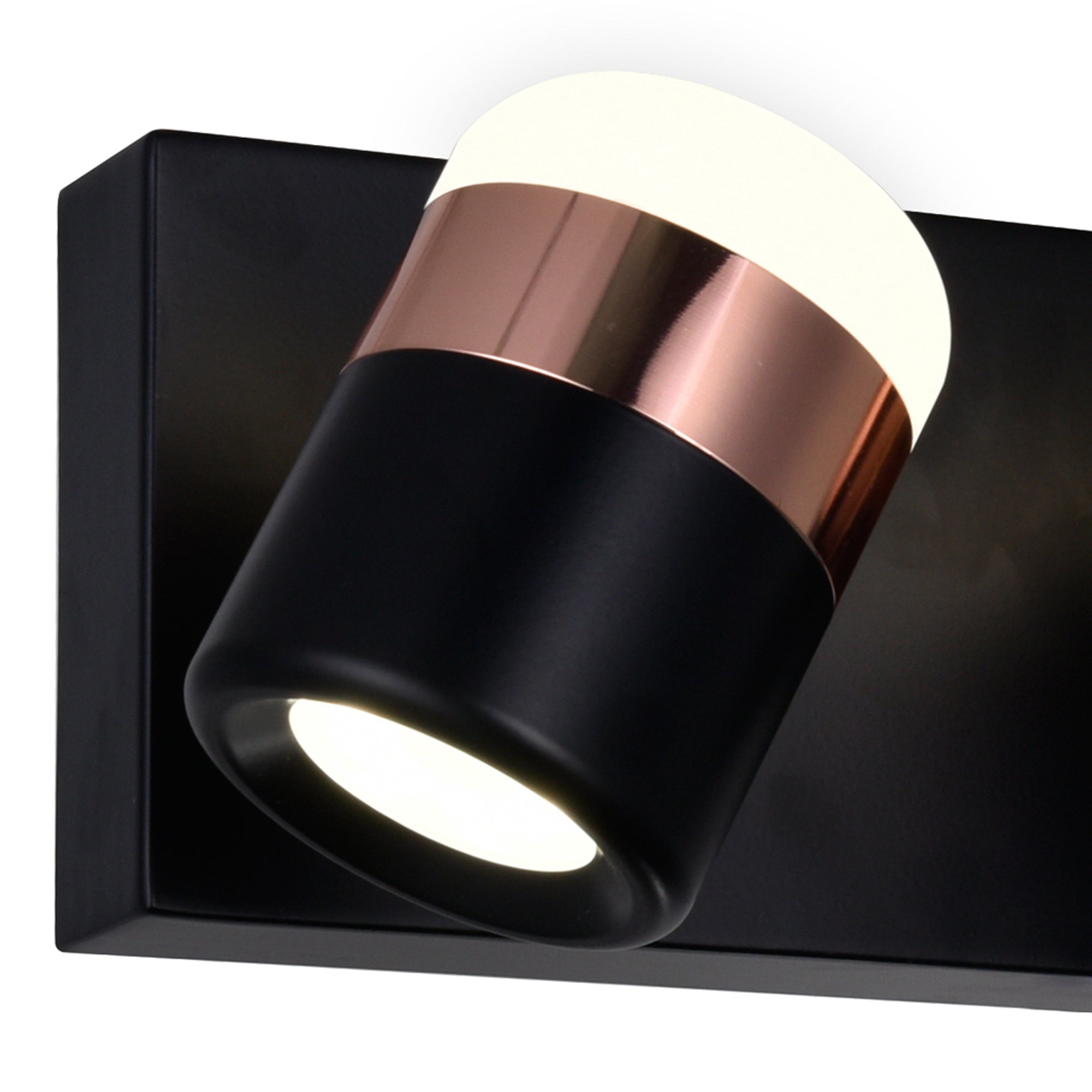 Moxie 3 Light LED Vanity Light With Black Finish