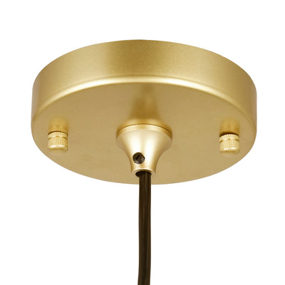 Da Pendants Brass Finish Metal Glass