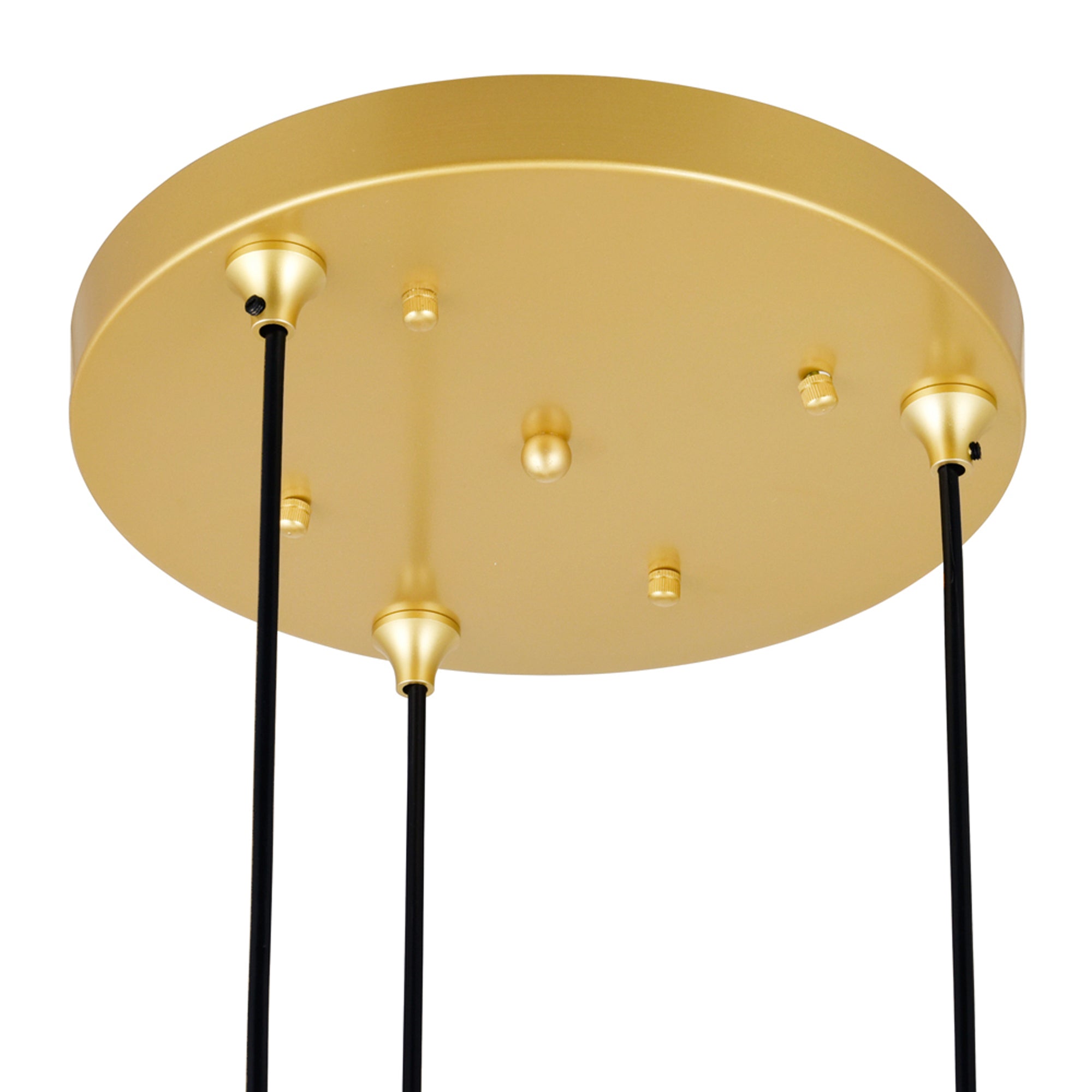 Da Pendants 3 Light Medallion Gold