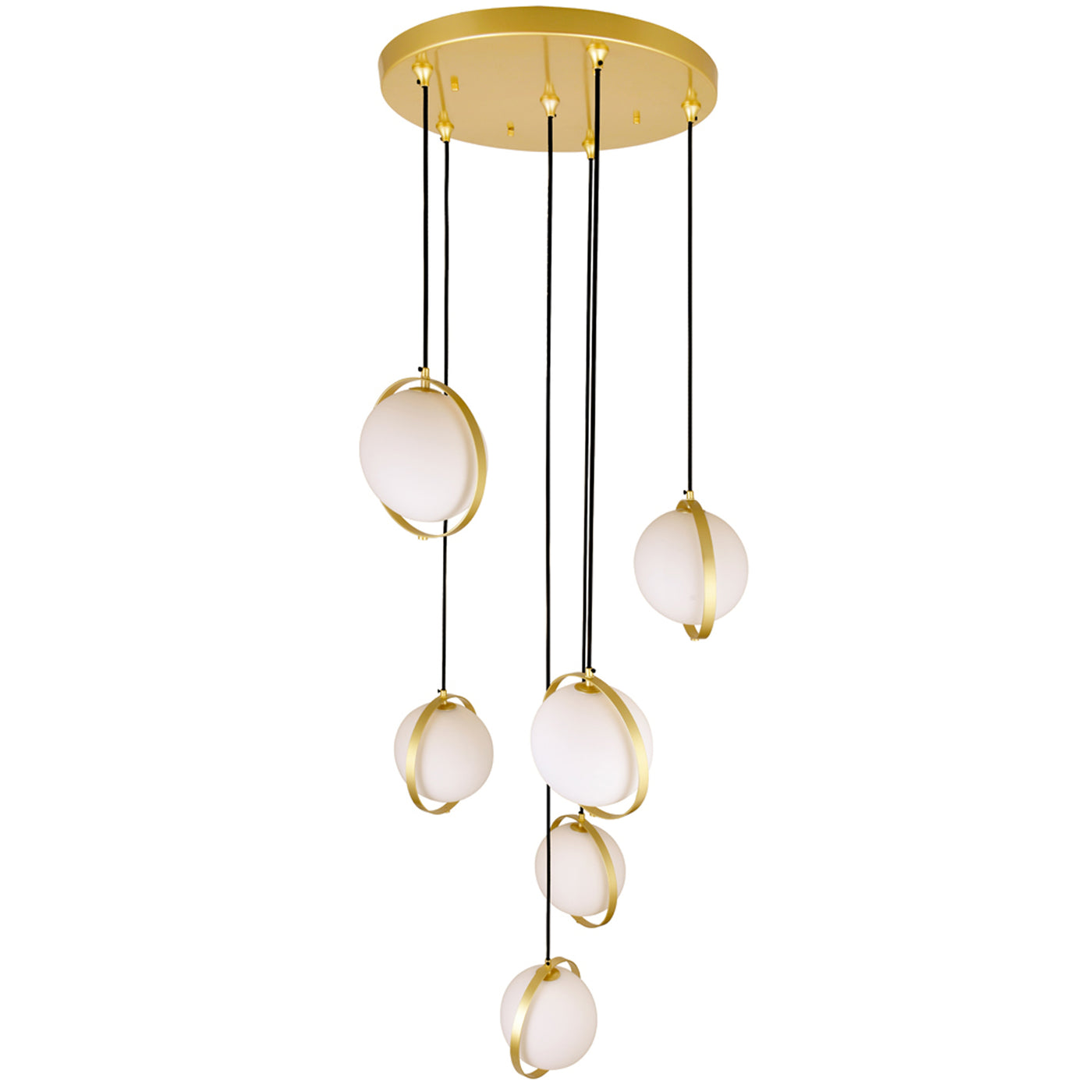 Da Pendants 6 Lights Medallion Gold