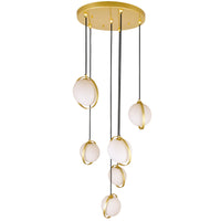 Da Pendants 6 Lights Medallion Gold