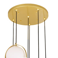 Da Pendants 6 Lights Medallion Gold