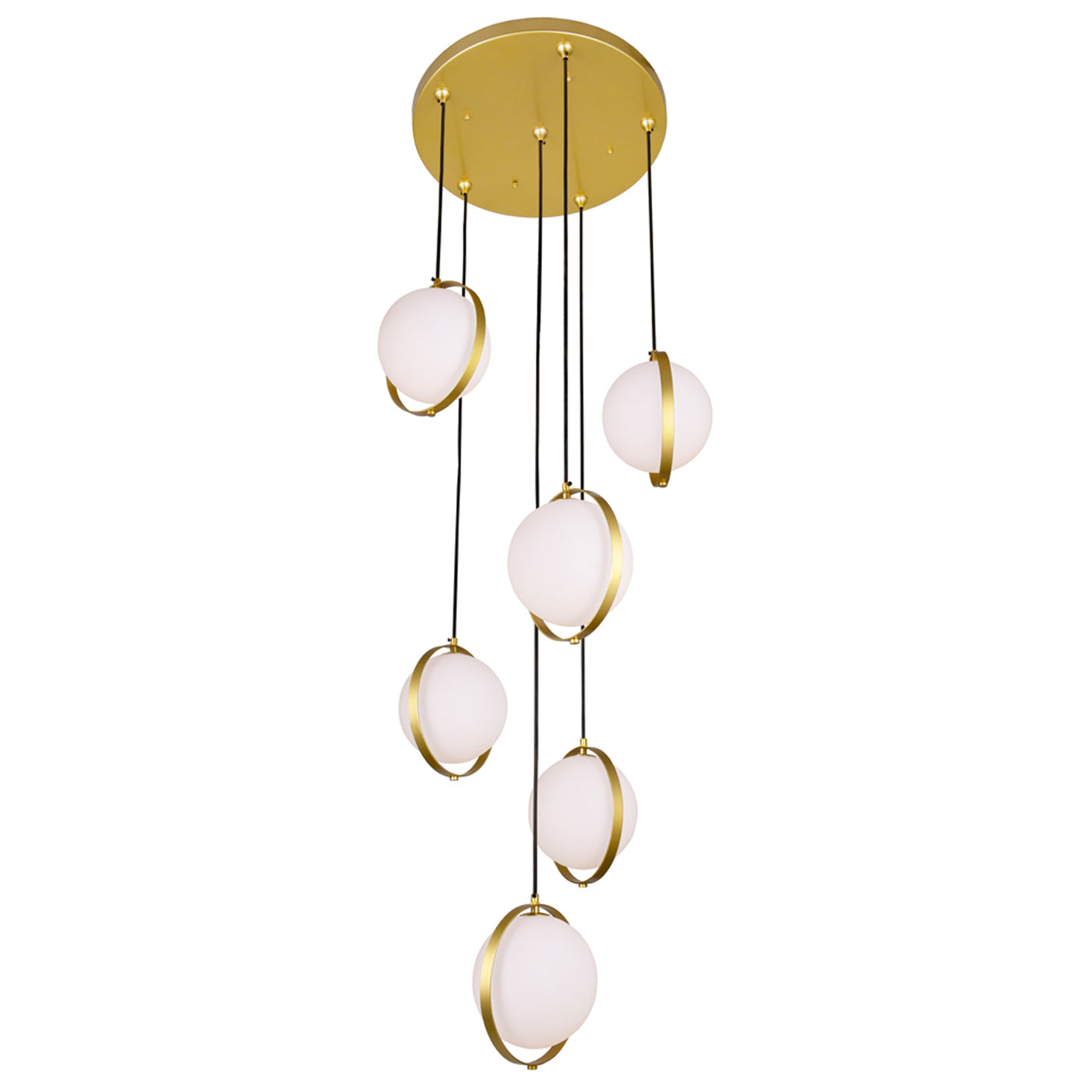 Da Pendants 6 Lights Medallion Gold