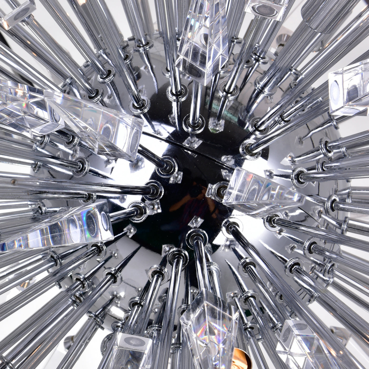 Starburst Chandeliers 20 Light Chrome Black
