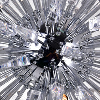 Starburst Chandeliers 20 Light Chrome Black