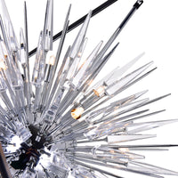 Starburst Chandeliers 20 Light Chrome Black
