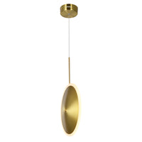 Ovni 1 Light Brass Pendant LED Mini Pendant