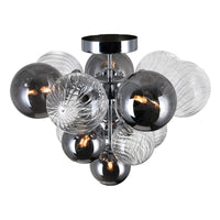 Pallocino 6 Light Chrome Flush Mount