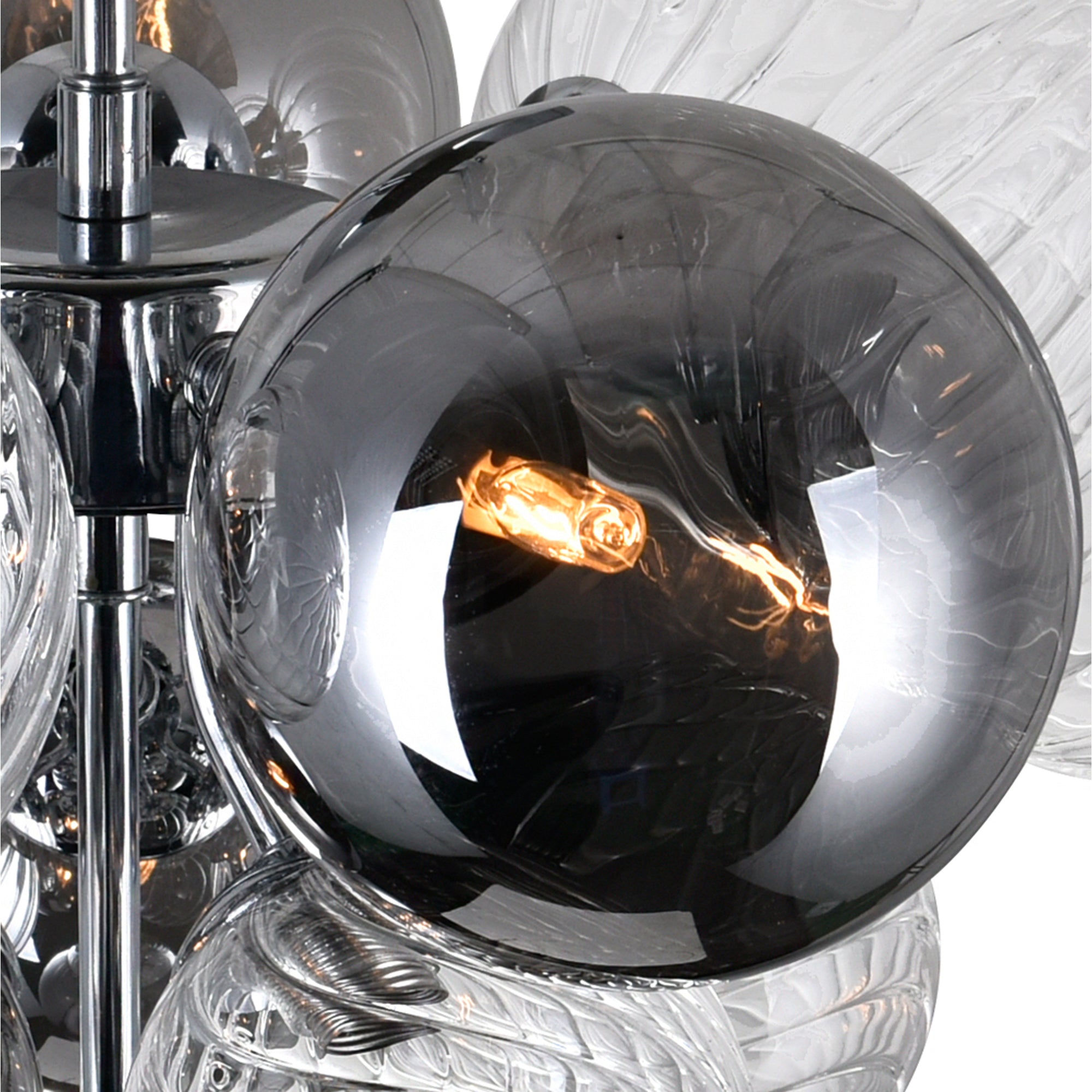 Pallocino 6 Light Chrome Flush Mount