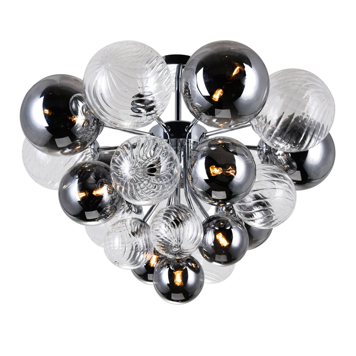 Pallocino Flush Mounts Chrome 10 Lights