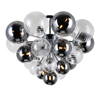 Pallocino Flush Mounts Chrome 10 Lights