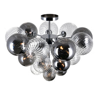 Pallocino Flush Mounts Chrome 10 Lights