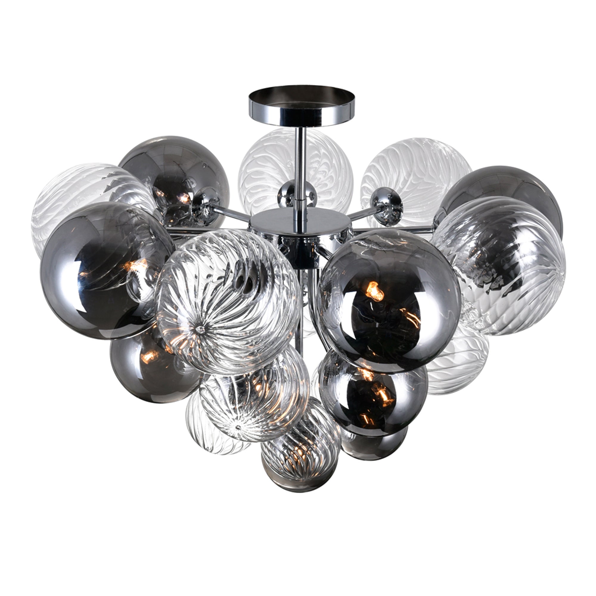 Pallocino Flush Mounts Chrome 10 Lights