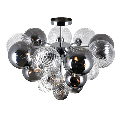 Pallocino Flush Mounts Chrome 10 Lights