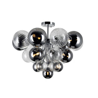 Pallocino Flush Mounts Chrome 10 Lights