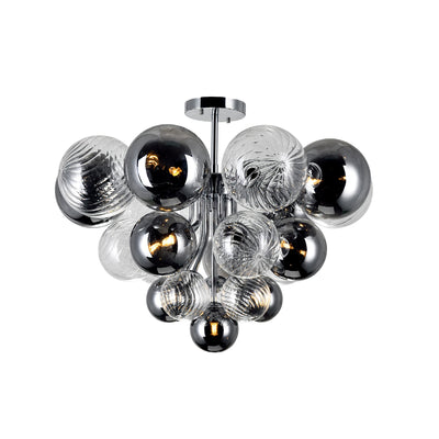 Pallocino Flush Mounts Chrome 10 Lights
