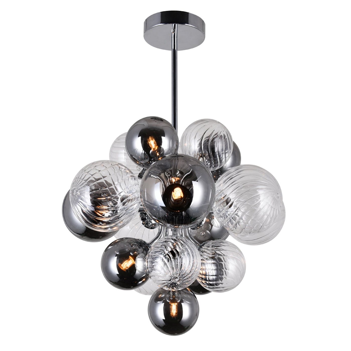Pallocino Chandeliers Chrome 8 Lights