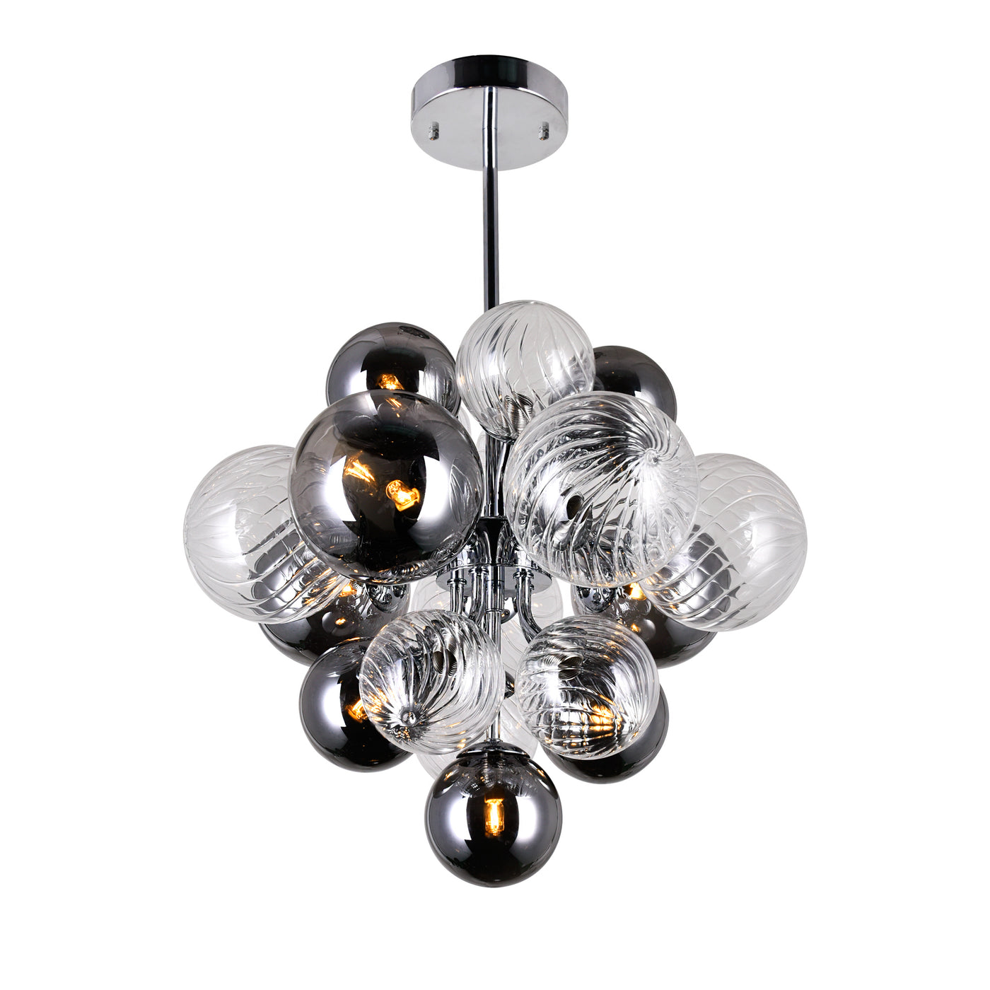 Pallocino Chandeliers Chrome 8 Lights