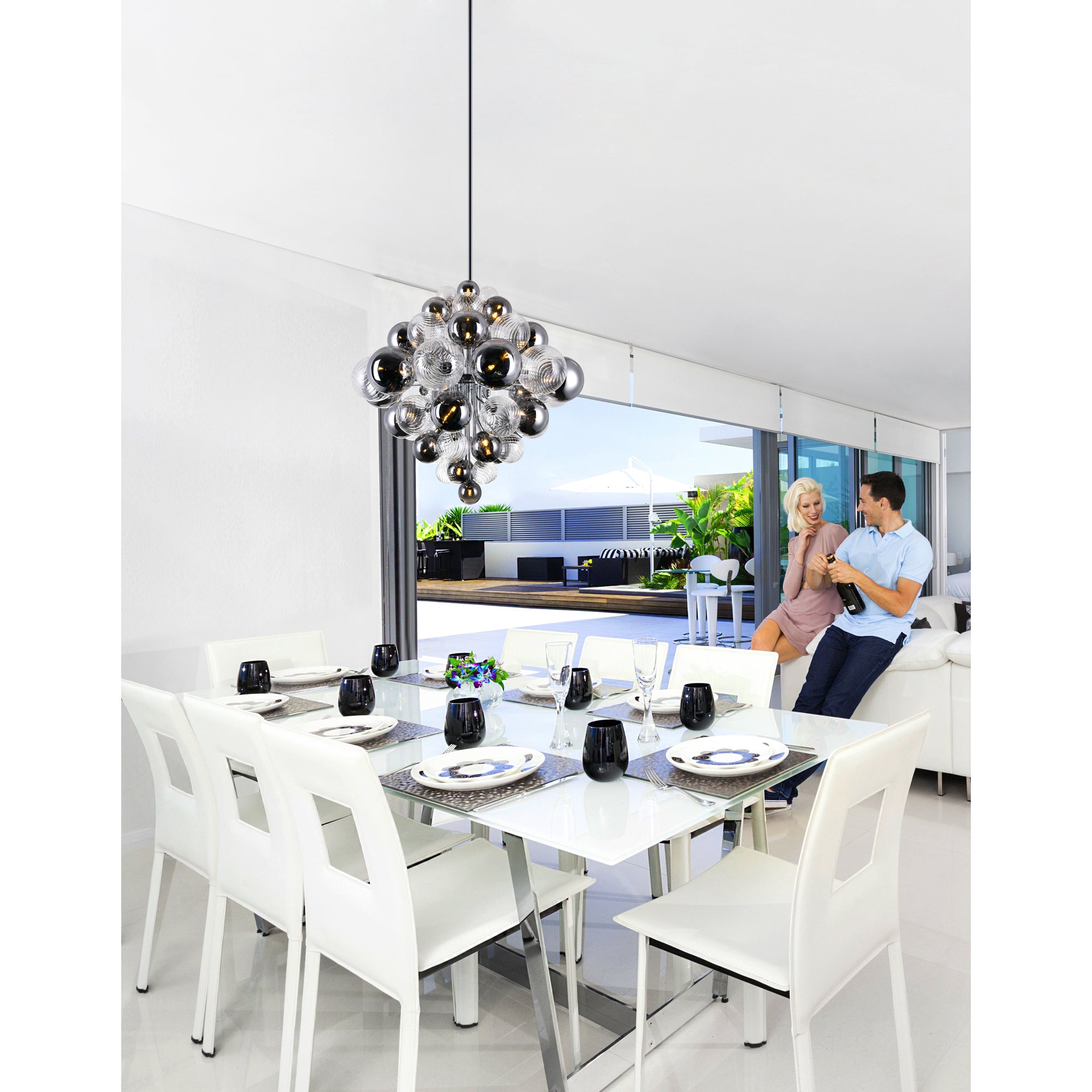 Pallocino Chandeliers 27 Light Chrome