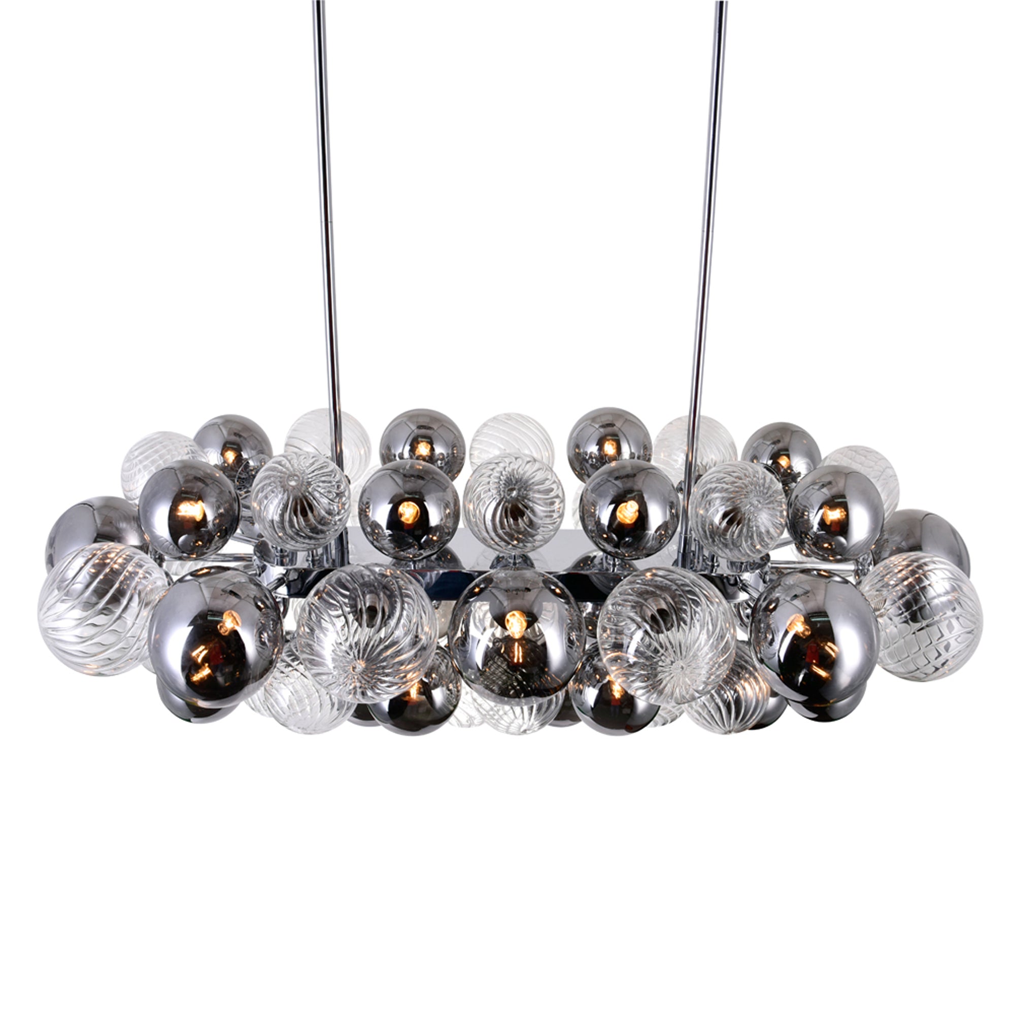 Pallocino Chandeliers 27 Light Chrome Finish
