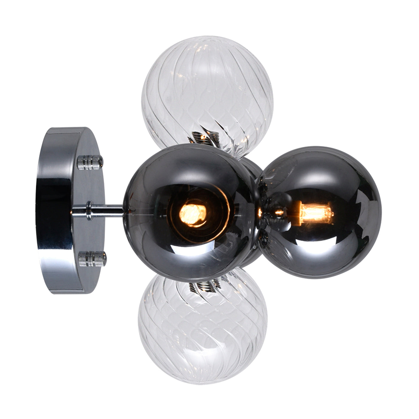 Pallocino Wall Lights Chrome 3 Lights