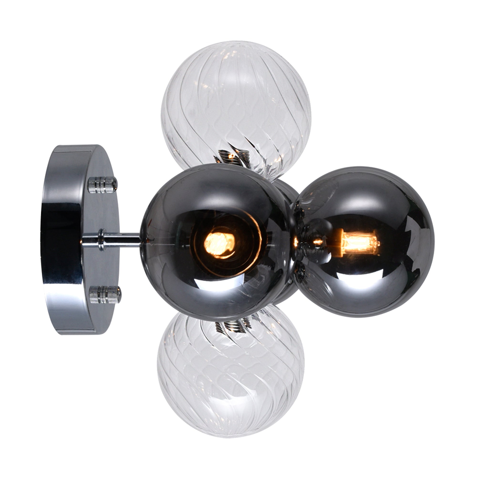 Pallocino Wall Lights Chrome 3 Lights