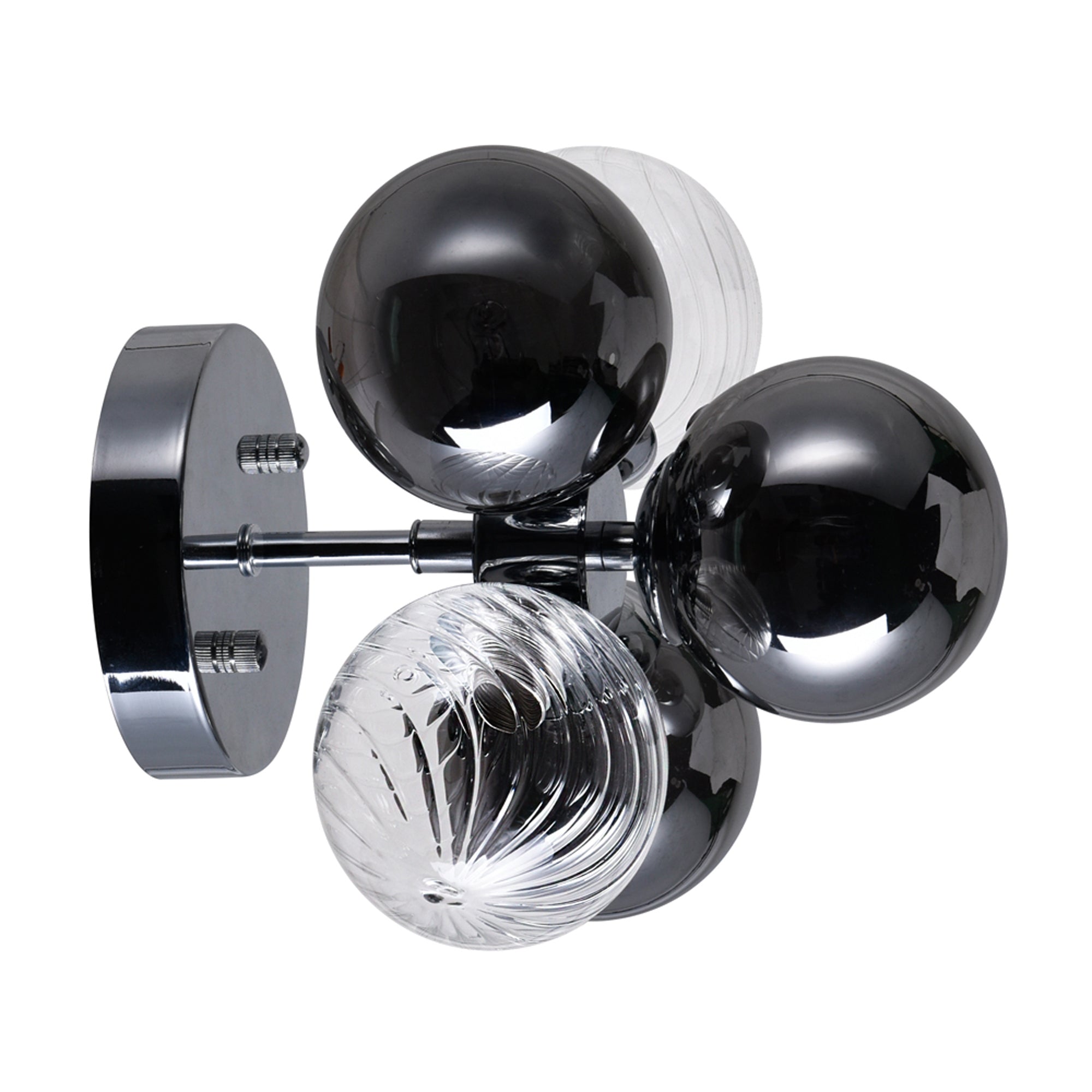 Pallocino Wall Lights Chrome 3 Lights