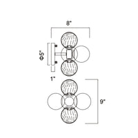 Pallocino Wall Lights Chrome 3 Lights