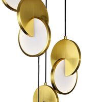 Tranche 5 Light Brass Pendant Brushed Brass