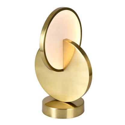 Tranche 1 Light Brass Table Lamp Brushed Brass