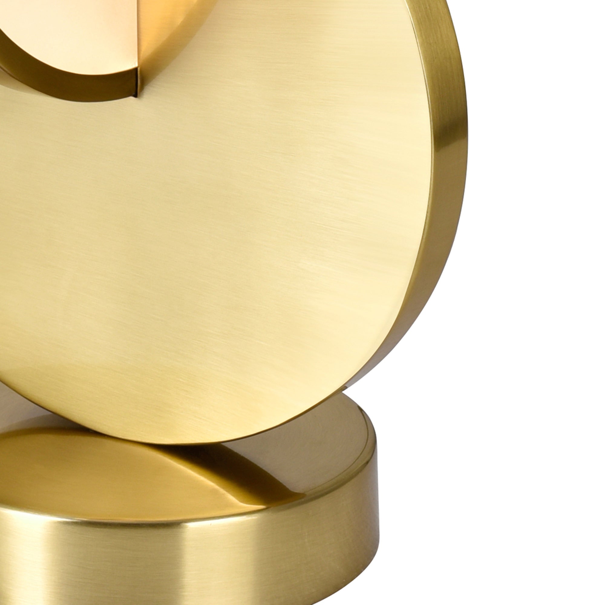 Tranche 1 Light Brass Table Lamp Brushed Brass