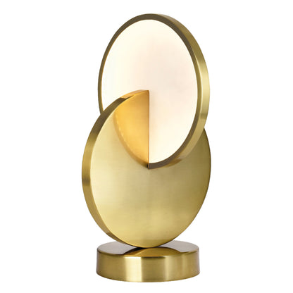 Tranche 1 Light Brass Table Lamp Brushed Brass